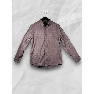 Eddie Bauer Men's Relaxed Fit Houndstooth Check Long Sleeve Flannel Size M